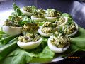 10 eggs stuffed with spinach