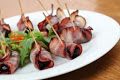 Bacon and plum appetizer